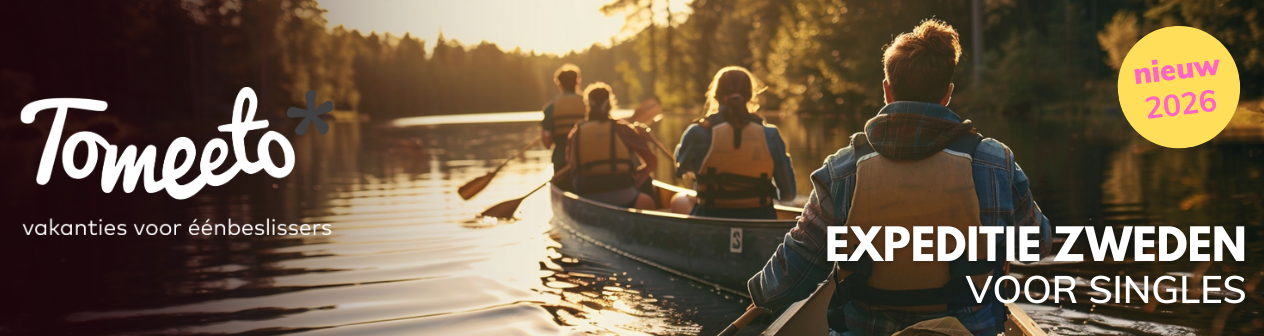 bushcraft en kanotrekking voor singles in zweden