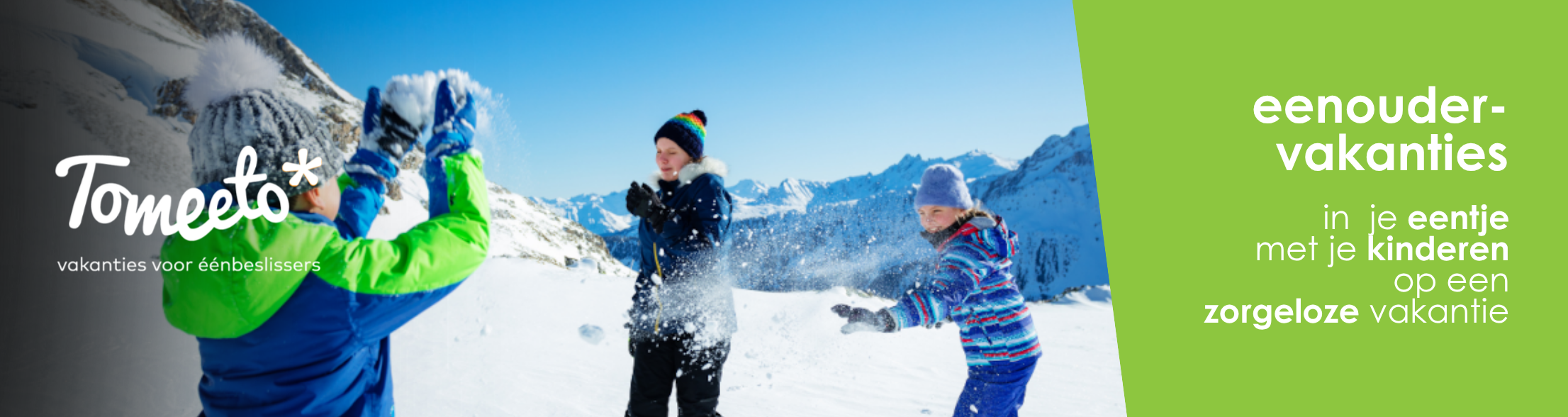 eenoudervakanties wintersport